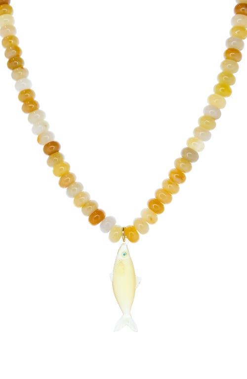 MARLYN SCHIFF MARLYN SCHIFF Nori Bead Fish Pendant Necklace