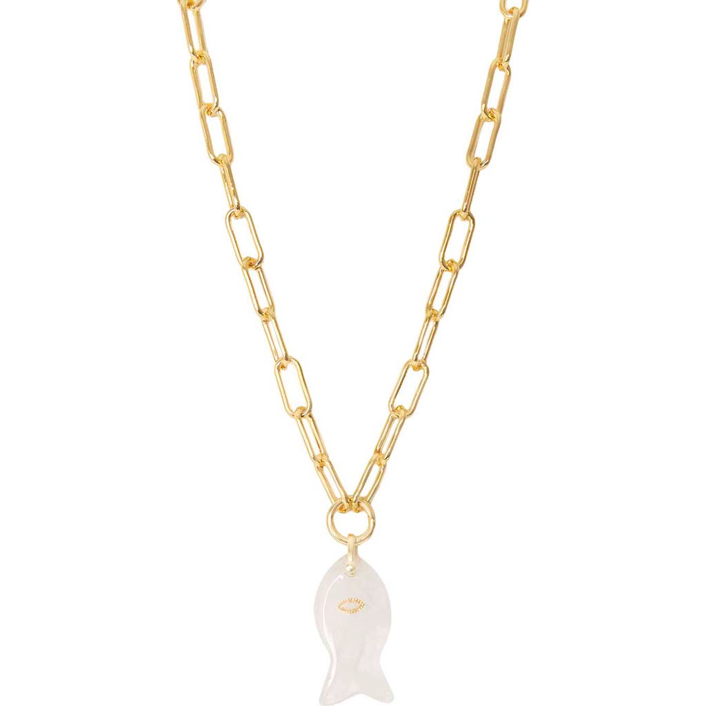 MARLYN SCHIFF MARLYN SCHIFF Sirena Fish Pendant Necklace