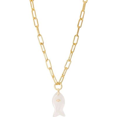 MARLYN SCHIFF MARLYN SCHIFF Sirena Fish Pendant Necklace