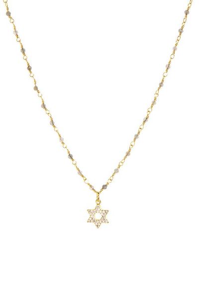 MARLYN SCHIFF MARLYN SCHIFF Star of David Pavé Pendant Necklace