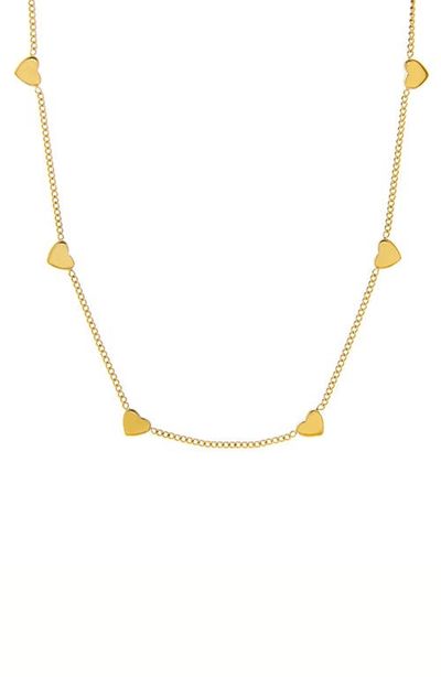 MARLYN SCHIFF MARLYN SCHIFF String of Hearts Waterproof Necklace