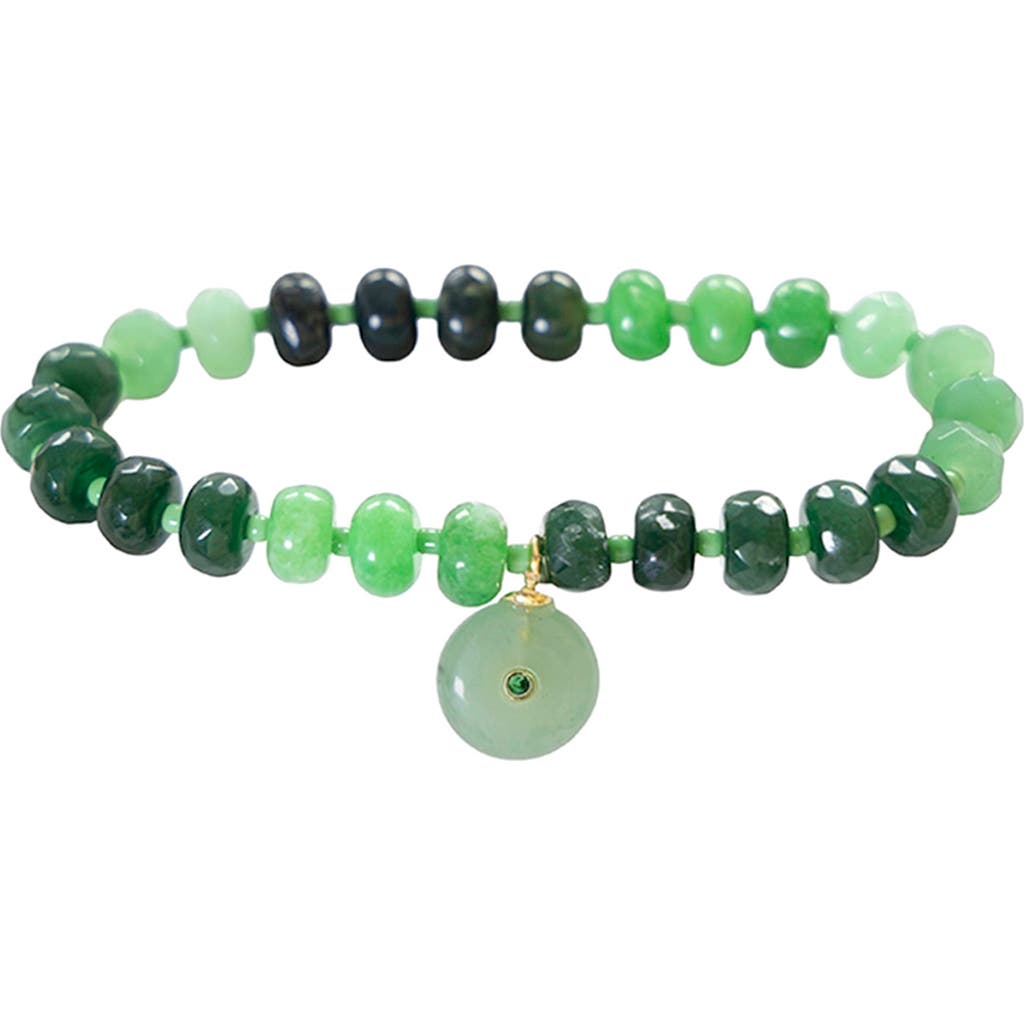 MARLYN SCHIFF MARLYN SCHIFF Verde Agate Stretch Bracelet