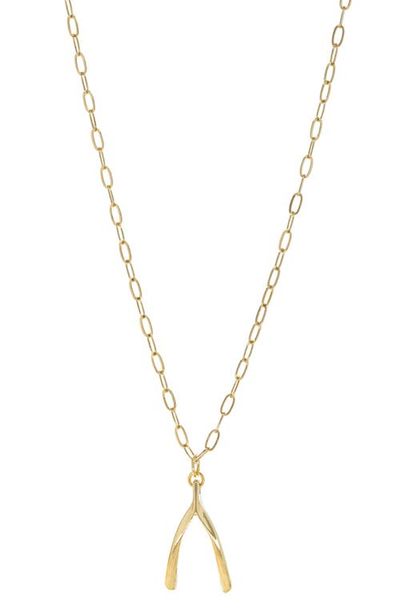 MARLYN SCHIFF MARLYN SCHIFF Willa Wishbone Pendant Necklace
