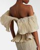 Marmar Halim Marmar Halim Asymmetric pleated taffeta gown - 4