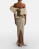 Marmar Halim Marmar Halim Asymmetric pleated taffeta gown - 5