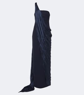Marmar Halim Marmar Halim Caped bustier gown