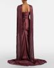 Marmar Halim Marmar Halim Draped pleated scarf-detail gown - 3
