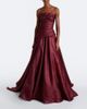 Marmar Halim Marmar Halim Draped strapless bustier gown - 2