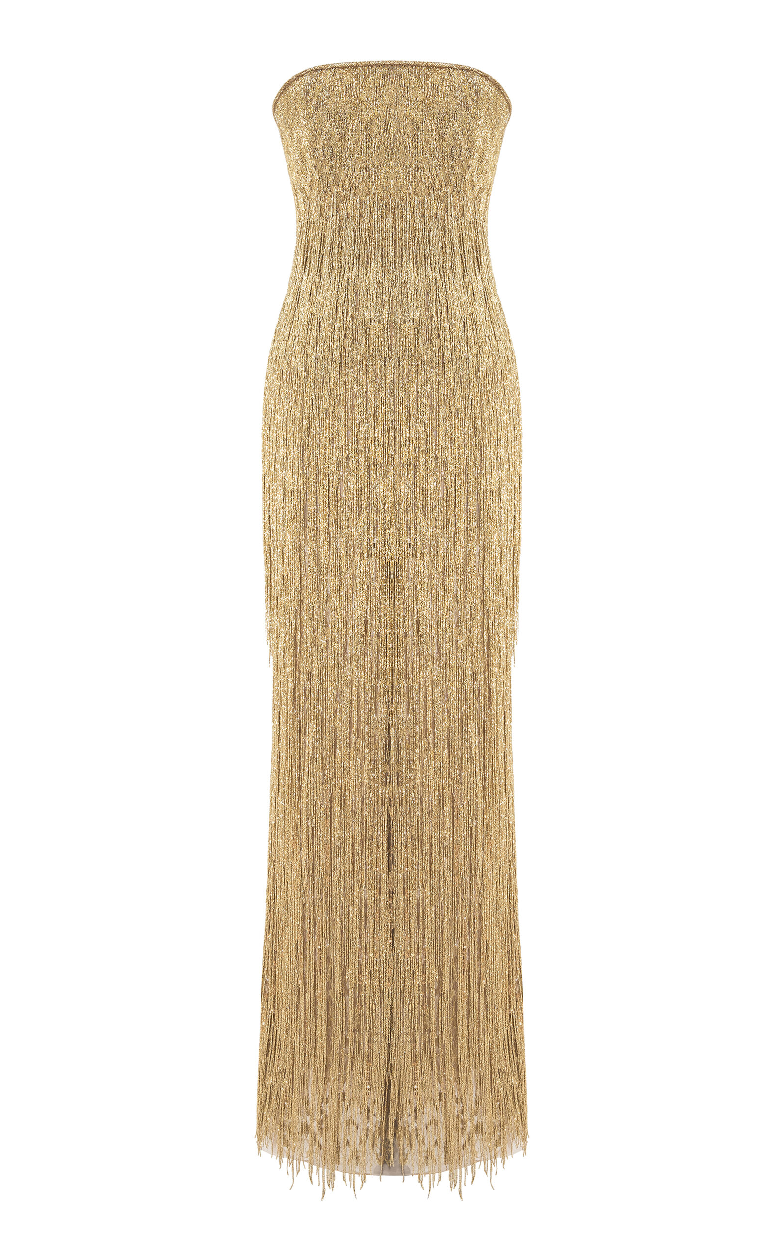 Marmar Halim - Embellished Fringe Gown