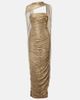 Marmar Halim Marmar Halim Pleated caped gown - 1