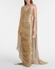 Marmar Halim Marmar Halim Pleated caped gown - 2