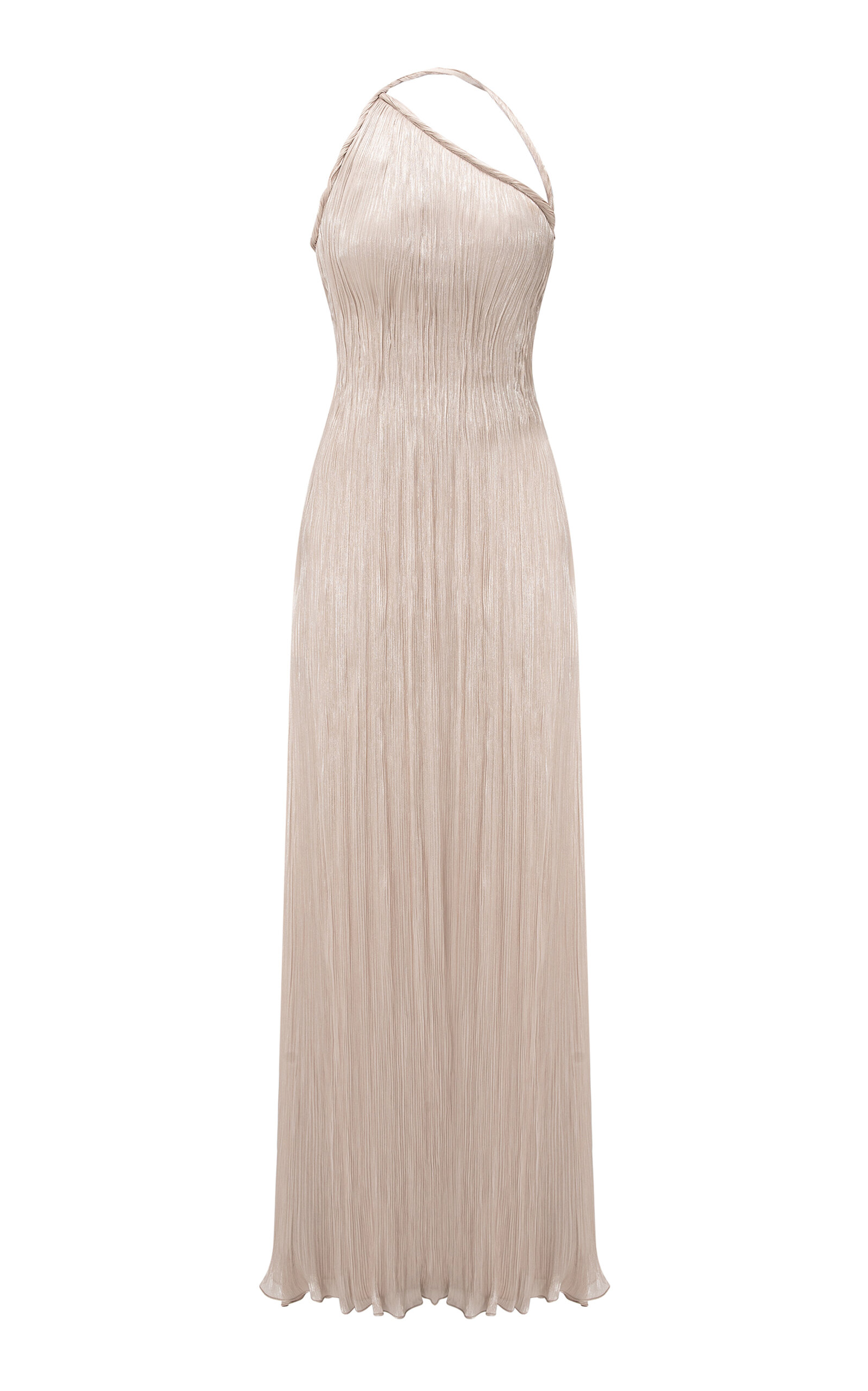 Marmar Halim Marmar Halim Pleated OneShoulder Maxi Dress