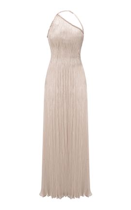Marmar Halim Marmar Halim Pleated OneShoulder Maxi Dress
