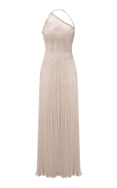 Marmar Halim Marmar Halim Pleated OneShoulder Maxi Dress