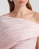 Marmar Halim Marmar Halim Pleated taffeta bustier gown and cape set - 3
