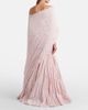 Marmar Halim Marmar Halim Pleated taffeta bustier gown and cape set - 6