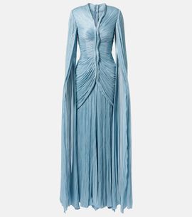 Marmar Halim Marmar Halim Pleated taffeta gown