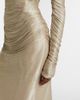 Marmar Halim Marmar Halim Pleated taffeta turtleneck gown - 6
