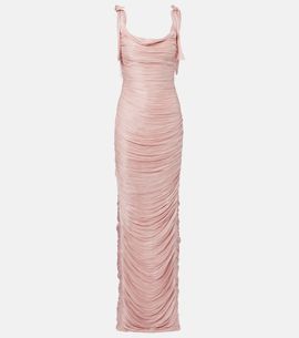 Marmar Halim Marmar Halim Ruched silk gown
