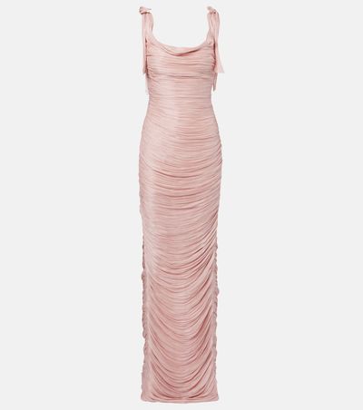 Marmar Halim Marmar Halim Ruched silk gown