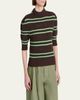 Marni Cashmere Perforated Striped Sweater - 4