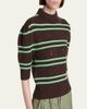 Marni Cashmere Perforated Striped Sweater - 5