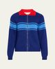 Marni Colorblocked Cotton Zip-Front Cardigan - 1