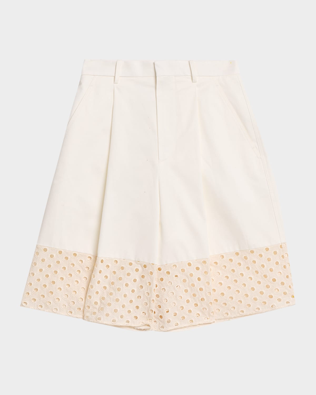 Marni Cotton Wide-Leg Bermuda Shorts