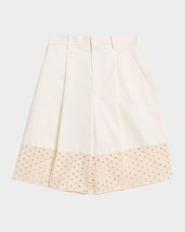 Marni Cotton Wide-Leg Bermuda Shorts