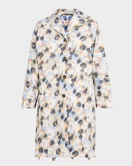 Marni Floral-Print Reversible Cocoon Coat