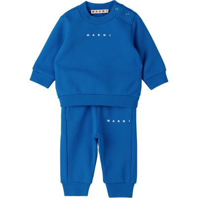Marni Marni Baby Blue Cotton Sweatsuit