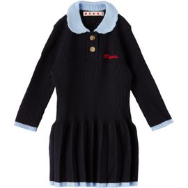 Marni Marni Baby Navy Wool Dress