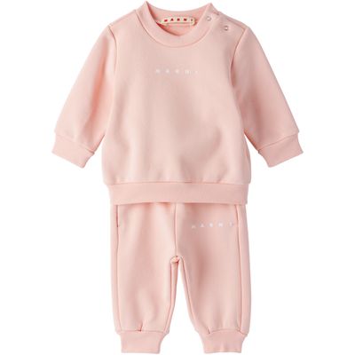 Marni Marni Baby Pink Fleece Sweatsuit