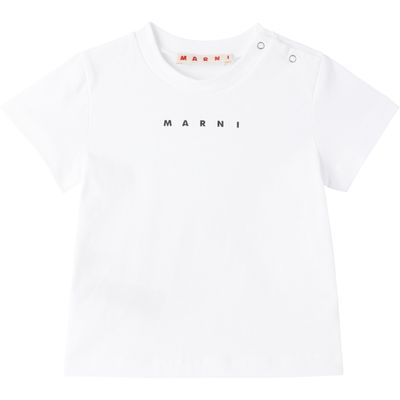 Marni Marni Baby White Logo T-shirt