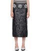 Marni Marni Black Daisy Details Crinkled Midi Skirt - 1