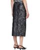 Marni Marni Black Daisy Details Crinkled Midi Skirt - 3