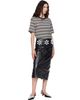 Marni Marni Black Daisy Details Crinkled Midi Skirt - 4