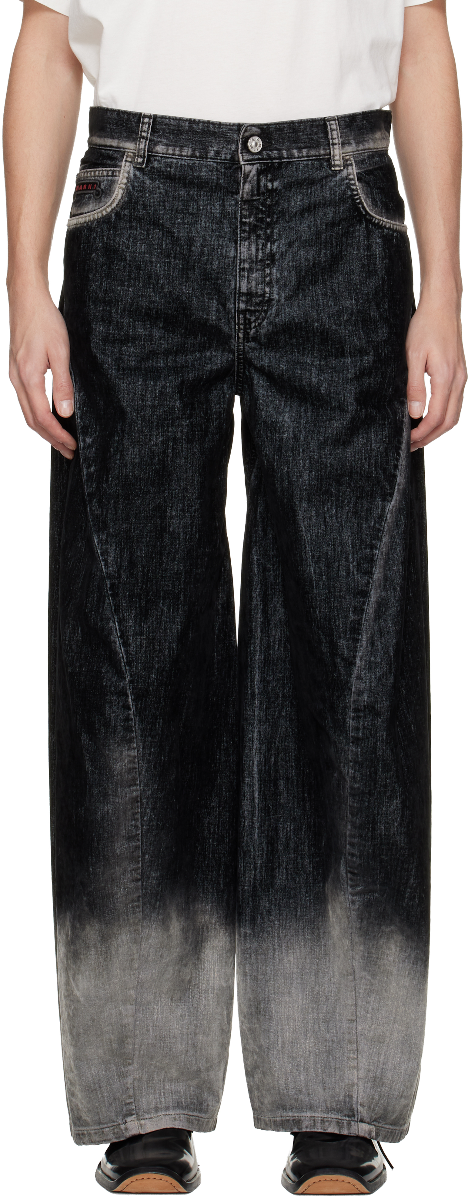 パンツ MARNI / CRAYON FLOCKED FLARE DENIM Marni Denim