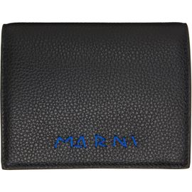Marni Marni Black 'Marni Mending' Leather Bifold Wallet