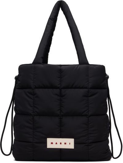 Marni Marni Black Quilted Logo Tote