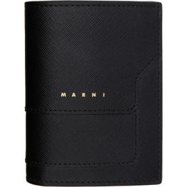 Marni Marni Black Saffiano Leather Bi-Fold Wallet