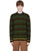Marni Marni Black Shetland Wool Fairisle Motif Sweater - 1