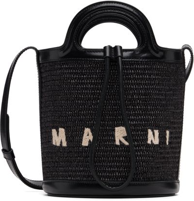 Marni Marni Black Tropicalia Small Bucket Bag