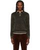 Marni Marni Black Wool Lurex Detailing Polo - 1