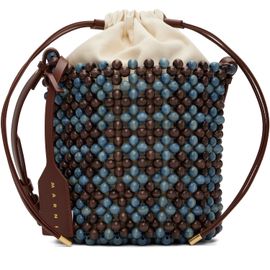 Marni Marni Blue & Brown Beads Bag