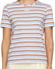 Marni Marni Blue & Brown Striped Cotton T-shirt - 1