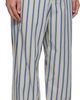 Marni Marni Blue & Yellow Striped Poplin Trompe L'Oeil Effect Trousers - 2