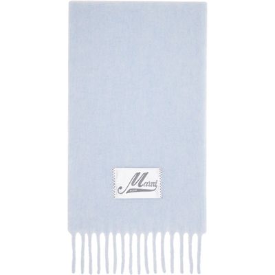 Marni Marni Blue Alpaca Scarf