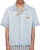 Marni Marni Blue Chambray Neck Tie Shirt - 1