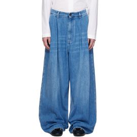 Marni Marni Blue Pleated Jeans